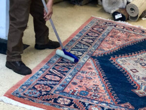 Carpet being cleaned by Door to Door Cleaners