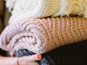 Image of knitwear cleaned by eco-friendly solution. Crop of photo by Dan Gold